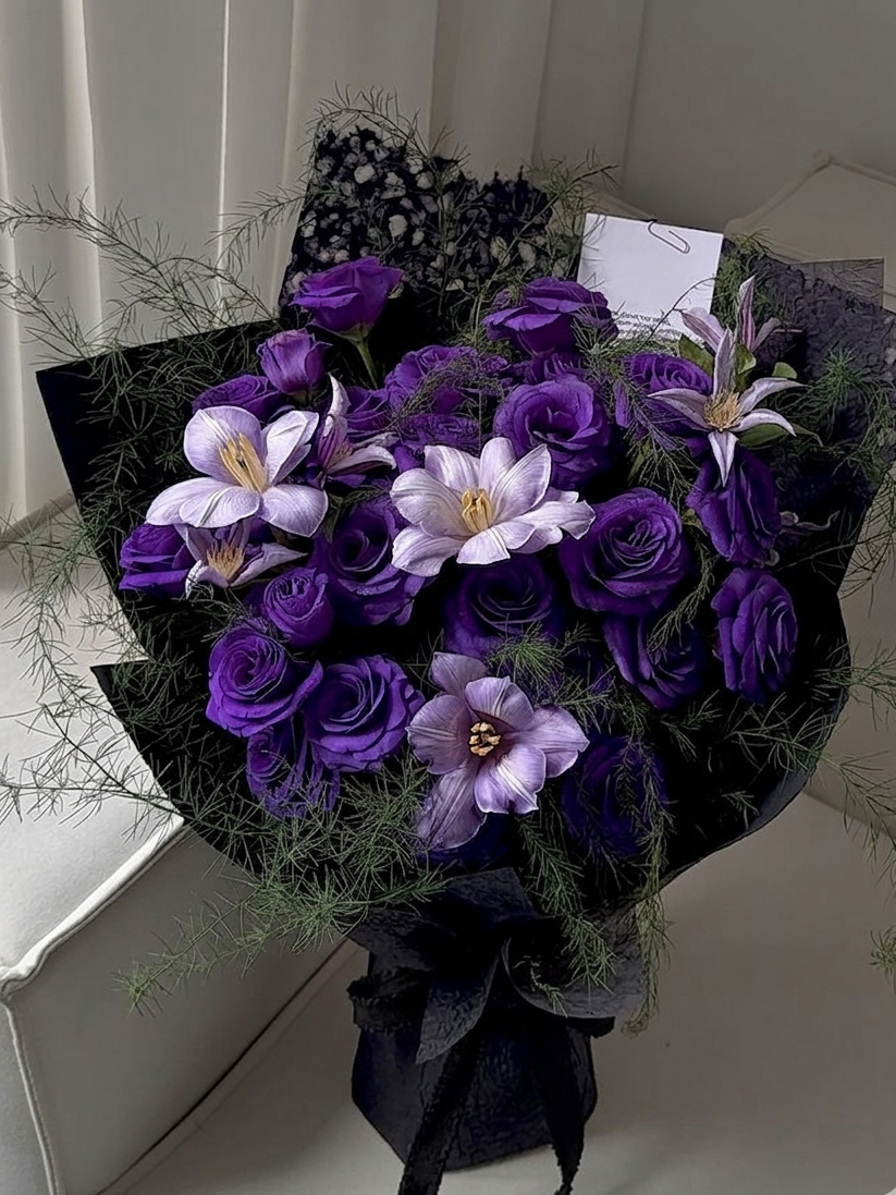 Violet Majesty — Bold Purple Statement Bouquet