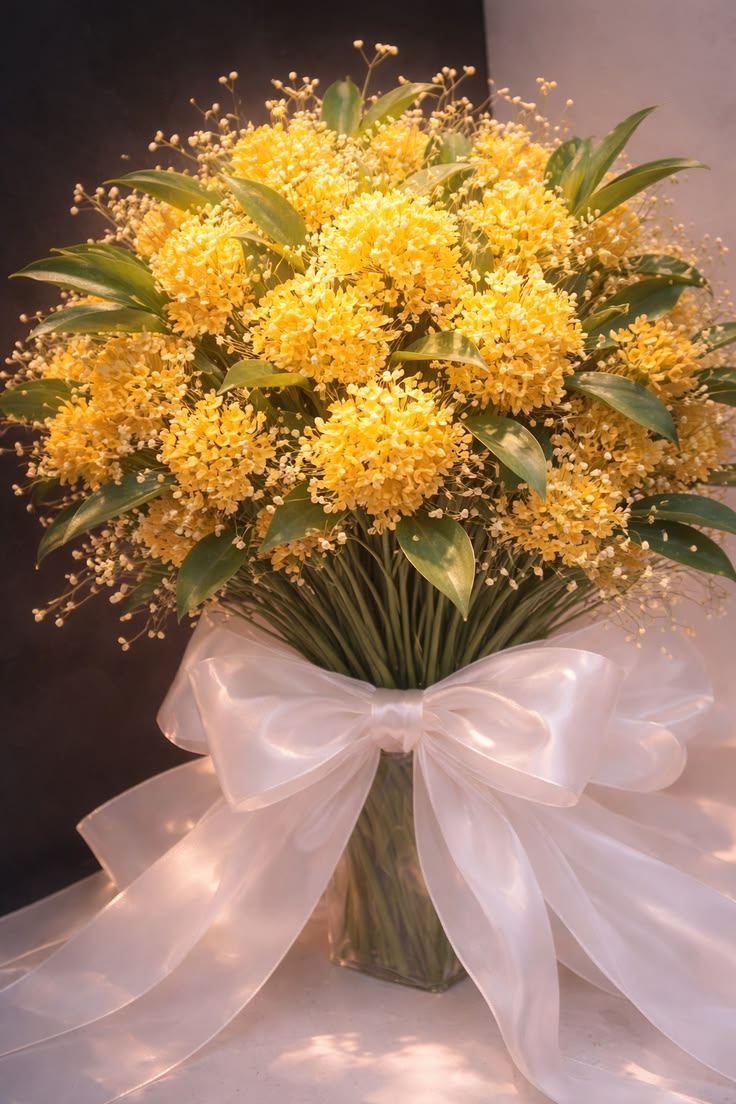 Royal Saffron — Warm Yellow Luxury Bouquet