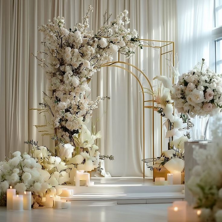 Palace Pathway — White Wedding Aisle Décor
