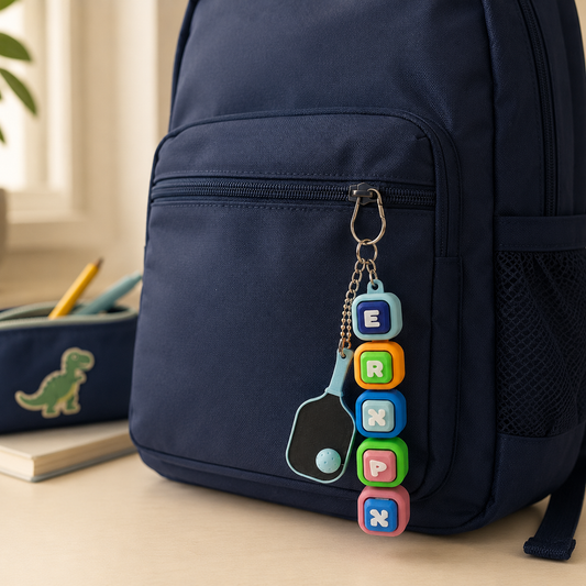 Personalized Name Clicker Keychain – Custom 3D Printed Bag Charm