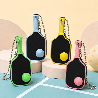 Personalized Pickleball Paddle Fidget Keychain