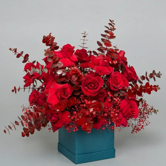 Crimson Royale –Red Romance Bouquet