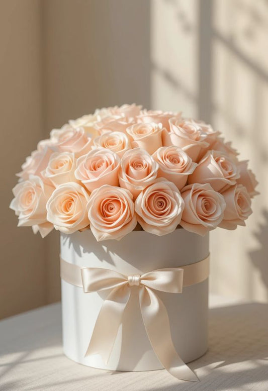 Blush Dune —  Nude Luxury Flower Box
