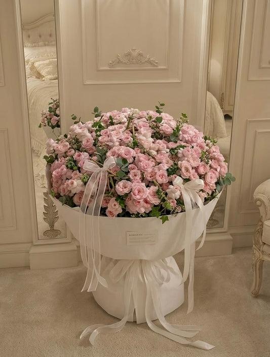 Rose Élégance — Graceful Pink Luxury Bouquet