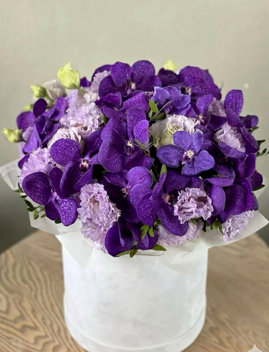 Amethyst Aura — Rich Purple Luxury Flower Box
