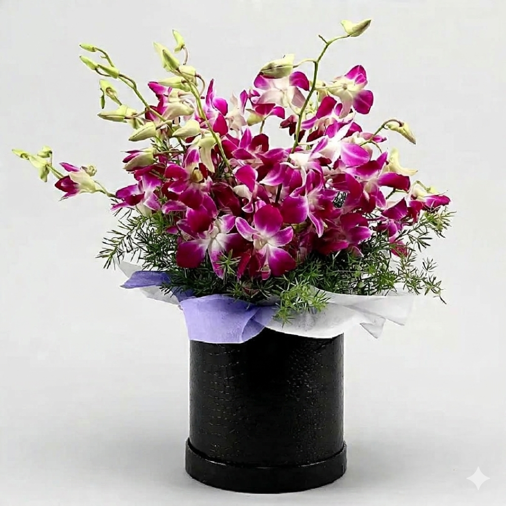 Orchid Royale — Exquisite Purple Orchid Box
