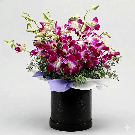 Orchid Royale — Exquisite Purple Orchid Box