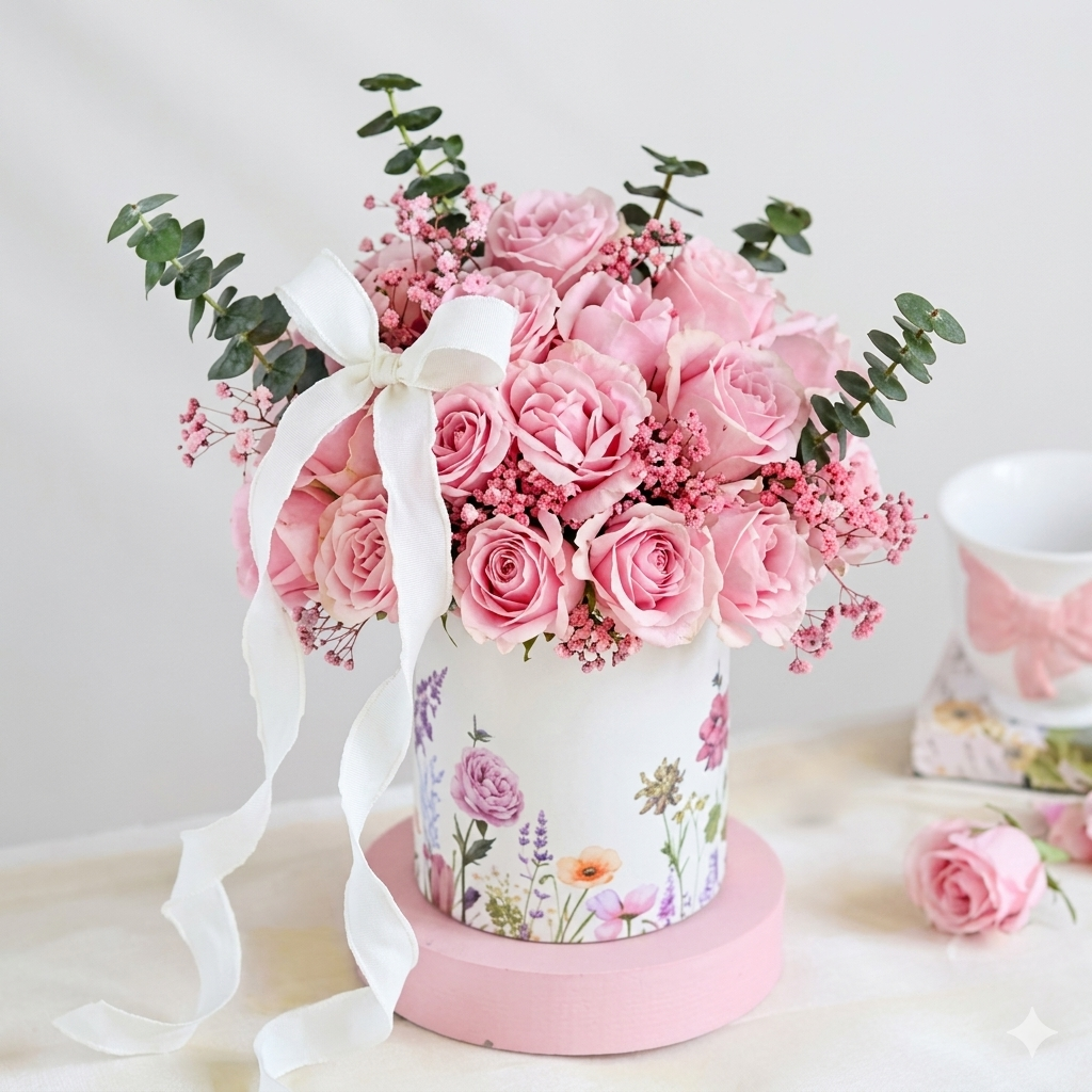 Blush Couture – Soft Pink Elegance Bouquet