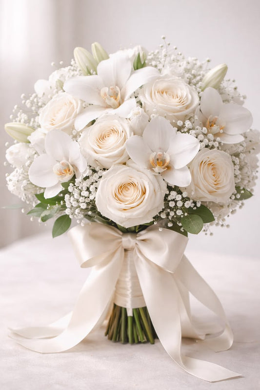 Ivory Majesty — White Luxury Bloom Box