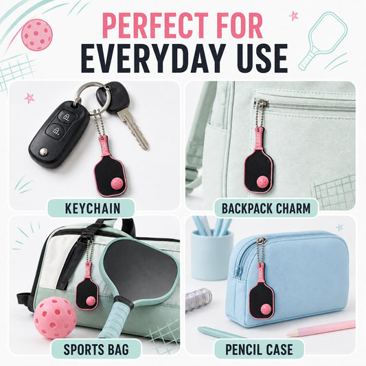 Personalized Pickleball Paddle Fidget Keychain