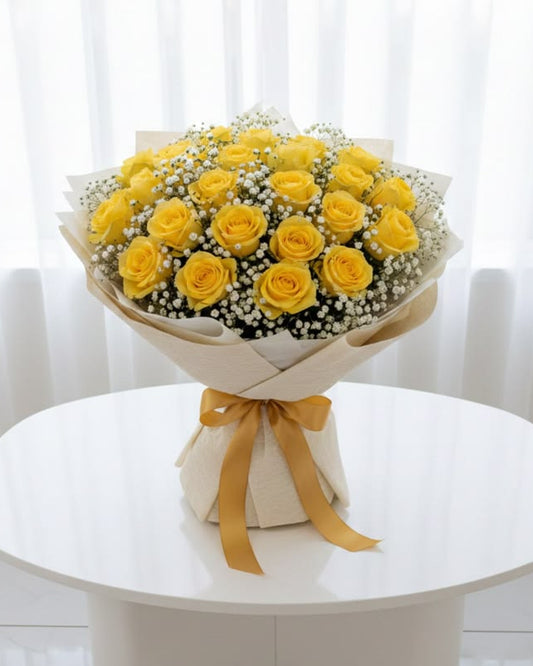 Celebration Edit  Festive Yellow Bouquet