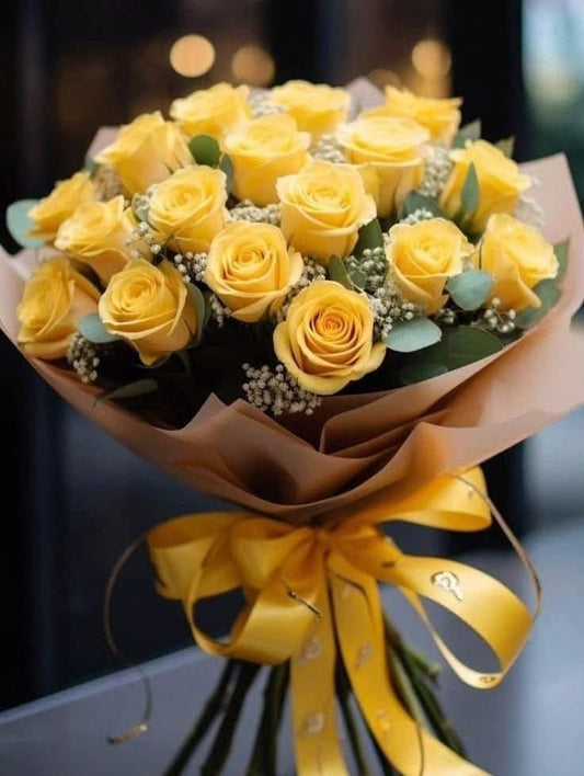 Golden Radiance Bright Yellow Bouquet