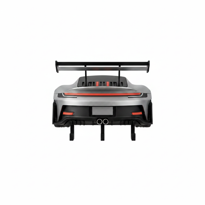 Generic sports-car-inspired personalized wall key holder with four hooks on a white background