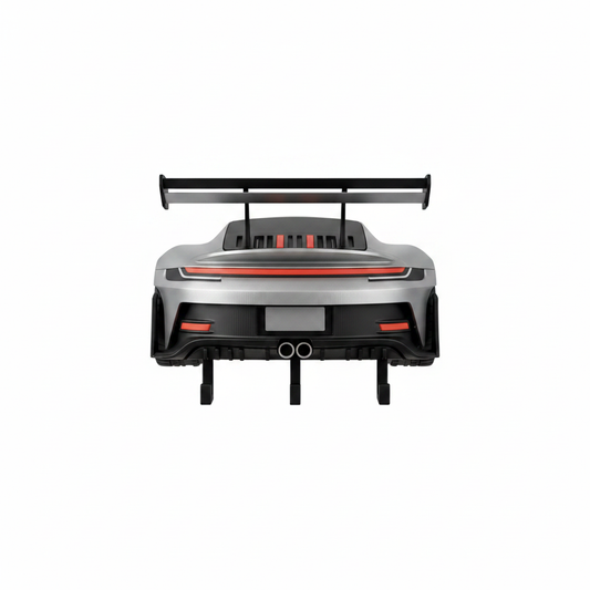 Generic sports-car-inspired personalized wall key holder with four hooks on a white background